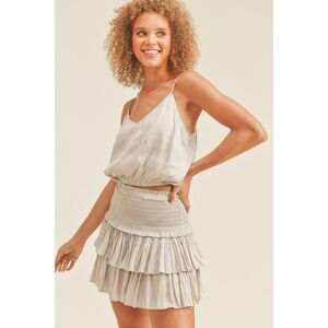 Reset by Jane Silky Amore Tank in Stone Size Small